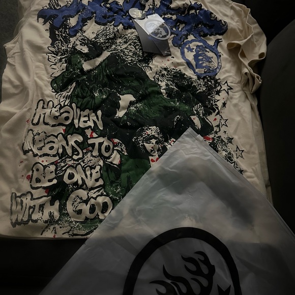 Hellstar Graphic Short Sleeve Tee - Blue and Black - Picture 8 of 8